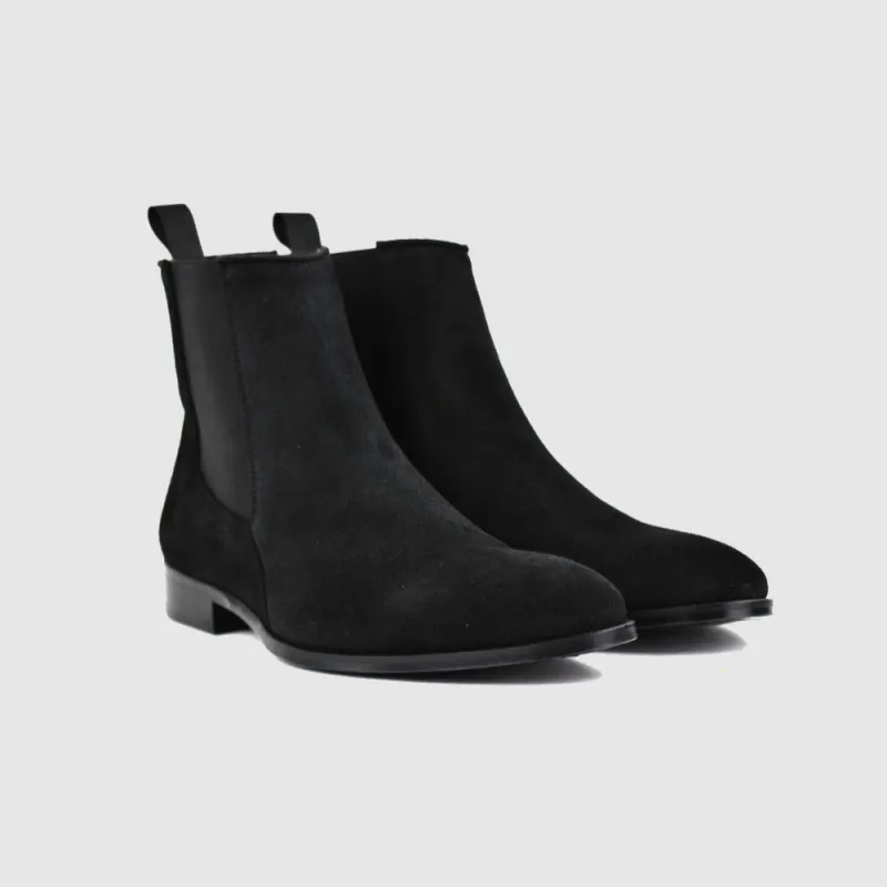 Chelseaboot JAHN suede black